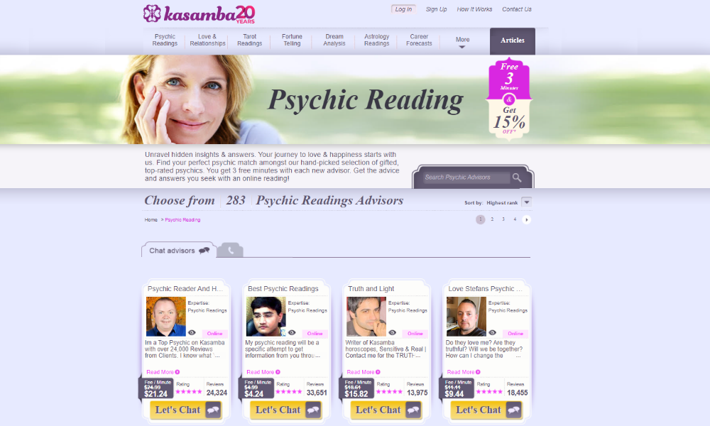 Kasamba.com Psychic Reading Review 2