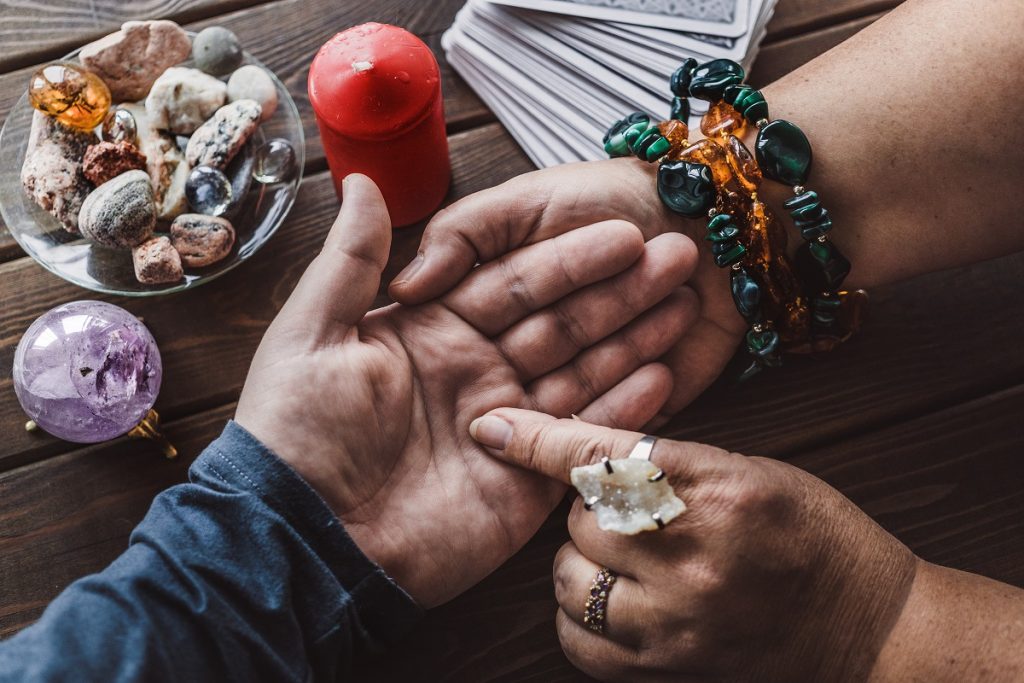 Palm reading
